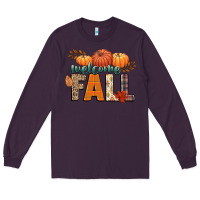 Plum welcome fall Long Sleeve Tee - CowGirlArtShop