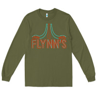 Army Green flynns place   tron   1980s Long Sleeve Tee - lanVoArt