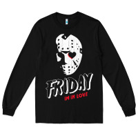 Black friday the 13th friday i'm in love vintage style horror halloween t sh Long Sleeve Tee - lanVoArt