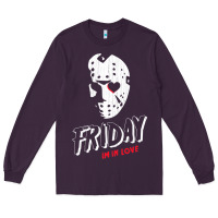 Plum friday the 13th friday i'm in love vintage style horror halloween t sh Long Sleeve Tee - lanVoArt