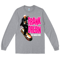 Heather Grey frank drebin Long Sleeve Tee - lanVoArt