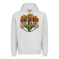 Dove Grey hit hard run fast turn left Premium Hoodie - BundleAndBundleShop