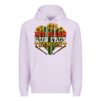 Lilac hit hard run fast turn left Premium Hoodie - BundleAndBundleShop