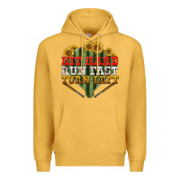 Mustard hit hard run fast turn left Premium Hoodie - BundleAndBundleShop