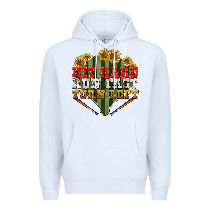 Hit Hard Run Fast Turn Left Premium Hoodie by BundleAndBundleShop | Teevron