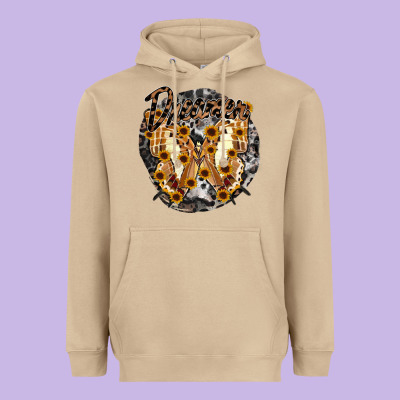 Dreamer Butterfly Heavyweight Hoodie Designed By Racoondesign