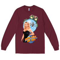Burgundy not of this earth girls are easy mixup Long Sleeve Tee - lanVoArt