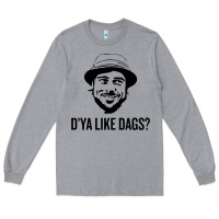 Heather Grey snatch   d'ya like dags. Long Sleeve Tee - lanVoArt