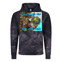 Cloud Black let us thank hım for our food Vintage Hoodie - TumblerDesignByShophia