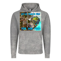 Cloud Rock let us thank hım for our food Vintage Hoodie - TumblerDesignByShophia