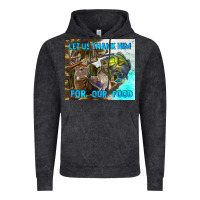 Vintage Black let us thank hım for our food Vintage Hoodie - TumblerDesignByShophia
