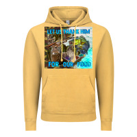 Vintage Mustard let us thank hım for our food Vintage Hoodie - TumblerDesignByShophia