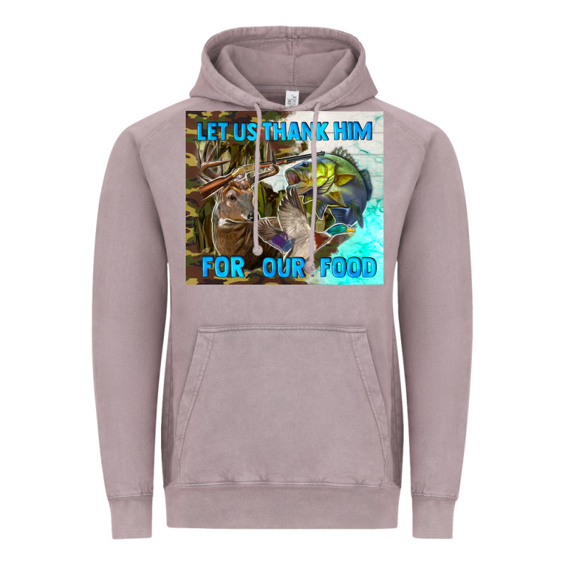 Let Us Thank Hım For Our Food Vintage Hoodie by TumblerDesignByShophia | Teevron
