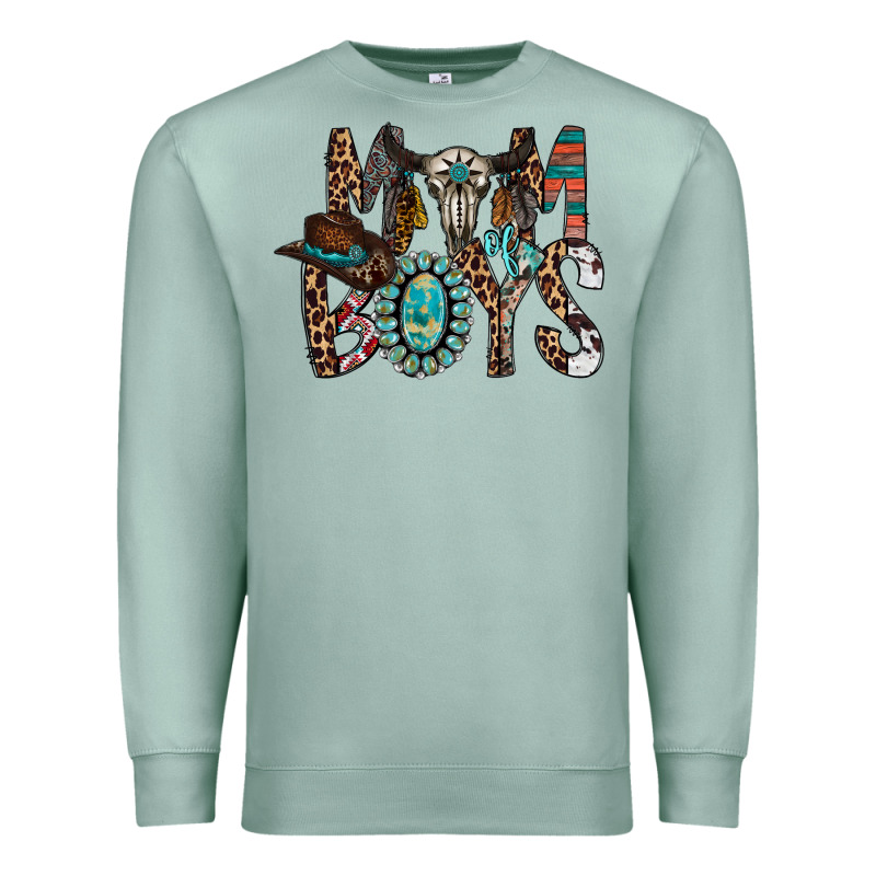 Mom Of Boys Premium Sweatshirt by RacoonDesign | Teevron