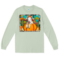 Matcha autumn sheep in a pumpkin Long Sleeve Tee - Jasminsmagicworld