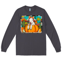 Smoke autumn sheep in a pumpkin Long Sleeve Tee - Jasminsmagicworld