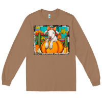 Toasted Coconut autumn sheep in a pumpkin Long Sleeve Tee - Jasminsmagicworld