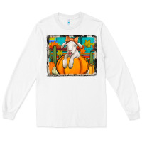 White autumn sheep in a pumpkin Long Sleeve Tee - Jasminsmagicworld