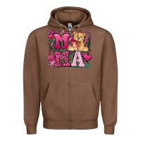 Chestnut Western Valentines Day Mama Mother's Day Zipper Hoodie - LillyAllenDesigns