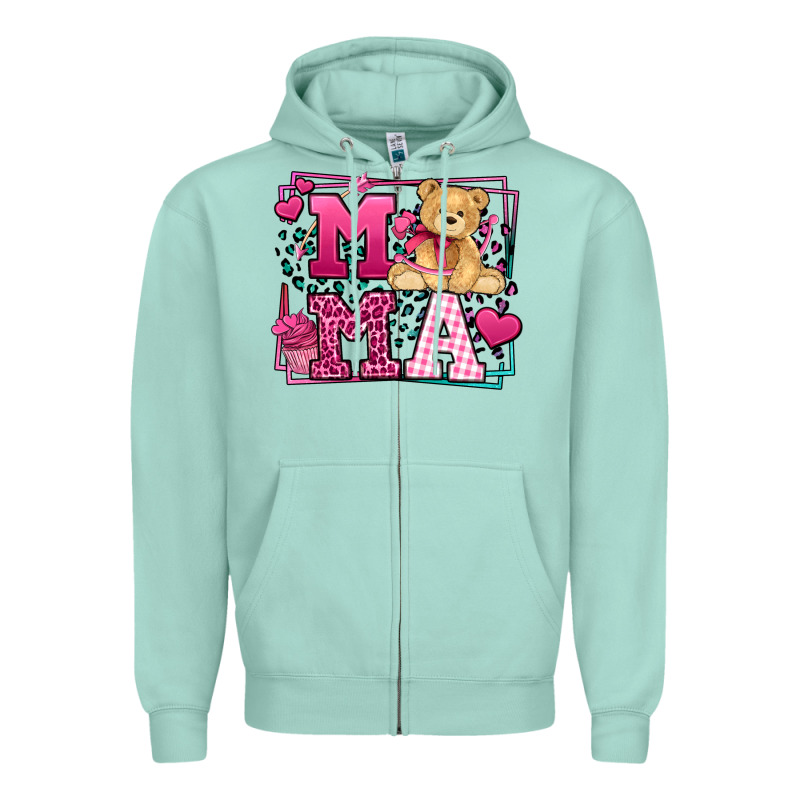 Western Valentines Day Mama Mother's Day Zipper Hoodie by LillyAllenDesigns | Teevron