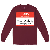 Burgundy hello my name is inigo montoya [princess bride] Long Sleeve Tee - lanVoArt
