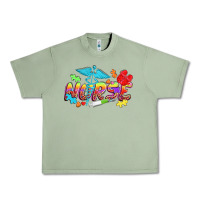 Oil Green Autism Nurse Urban Heavy Tee - NancyCooperArtShop