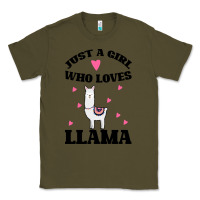 Army Green Llama Just A Girl Who Loves Llamas Classic Tee - Bettercallsaul