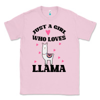 Bubblegum Pink Llama Just A Girl Who Loves Llamas Classic Tee - Bettercallsaul