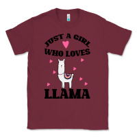 Burgundy Llama Just A Girl Who Loves Llamas Classic Tee - Bettercallsaul