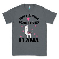 Charcoal Heather Llama Just A Girl Who Loves Llamas Classic Tee - Bettercallsaul