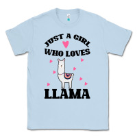 Dusty Blue Llama Just A Girl Who Loves Llamas Classic Tee - Bettercallsaul