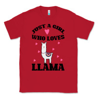 Red Llama Just A Girl Who Loves Llamas Classic Tee - Bettercallsaul