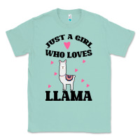 Seafoam Llama Just A Girl Who Loves Llamas Classic Tee - Bettercallsaul