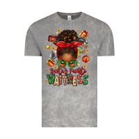 Cloud Rock santa's favorite waitress messy bun Vintage Tee - texasbilliewilder