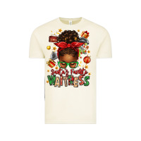 Vintage Arctic santa's favorite waitress messy bun Vintage Tee - texasbilliewilder