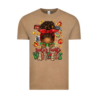 Vintage Coffee santa's favorite waitress messy bun Vintage Tee - texasbilliewilder
