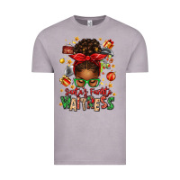 Vintage Zinc santa's favorite waitress messy bun Vintage Tee - texasbilliewilder