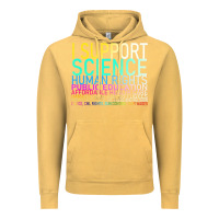 Vintage Mustard Hot Trend I Support Science Human Rights Public Education Vintage Hoodie - lanVoArt