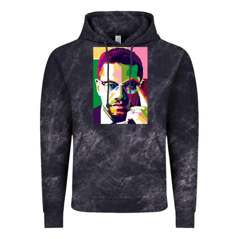 Malcolm X Vintage Hoodie by lanVoArt | Teevron