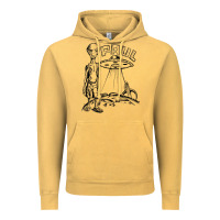 Vintage Mustard the alien paul Vintage Hoodie - lanVoArt