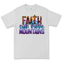 Dove Grey Faith Can Move Mountains Premium Tee - LillyAllenDesigns