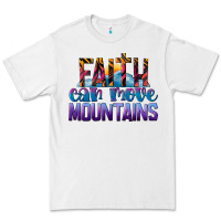White Faith Can Move Mountains Premium Tee - LillyAllenDesigns