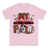 Bubblegum Pink my heart is on that field baseball Classic Tee - RanaPortraitStore