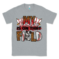 Heather Grey my heart is on that field baseball Classic Tee - RanaPortraitStore