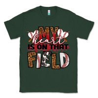 Sports Green my heart is on that field baseball Classic Tee - RanaPortraitStore