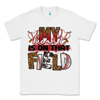 White my heart is on that field baseball Classic Tee - RanaPortraitStore