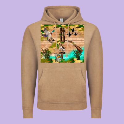 Hunting Life Vintage Hoodie Designed By Tumblerdesignbyshophia
