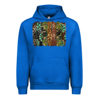 Cobalt western camouflage brushstroke Urban Hoodie - BarkalooDesign