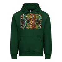 Forest Green western camouflage brushstroke Urban Hoodie - BarkalooDesign