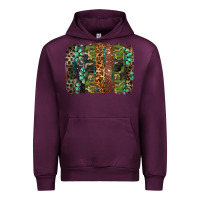 Mauve Wine western camouflage brushstroke Urban Hoodie - BarkalooDesign
